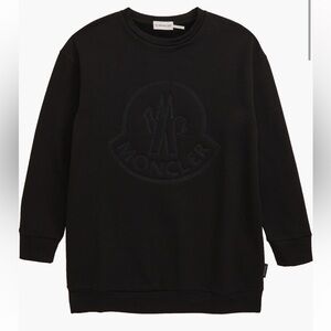 LIKE NEW MONCLER Logo Crewneck Sweatshirt black, 12Y